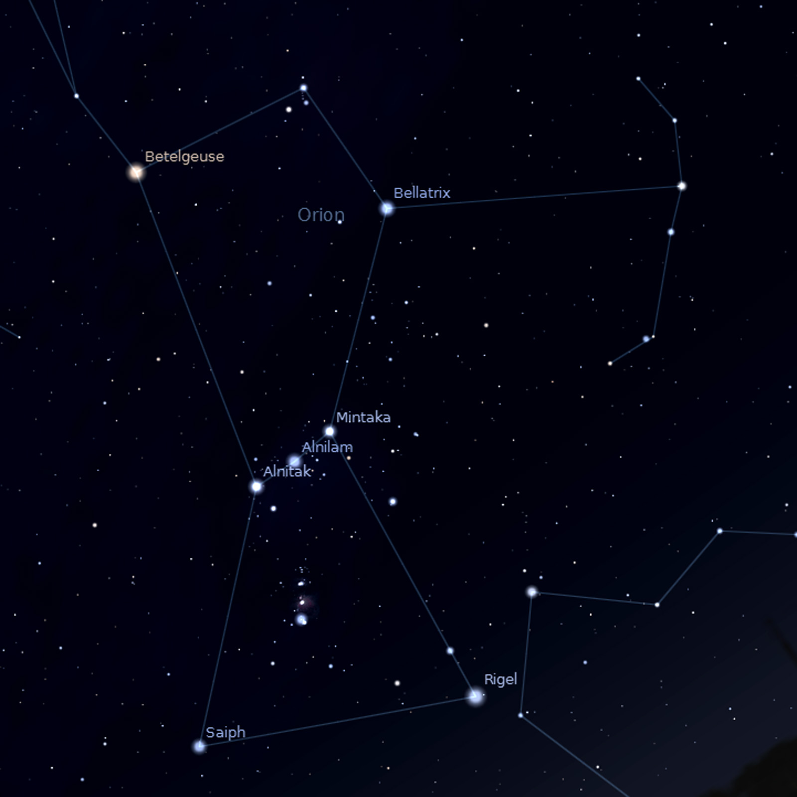 Ригель звезда орион. Звезда Беллатрикс Ориона. Минтака звезда в созвездии. Созвездие Орион. Созвездие Ореон происхождение.
